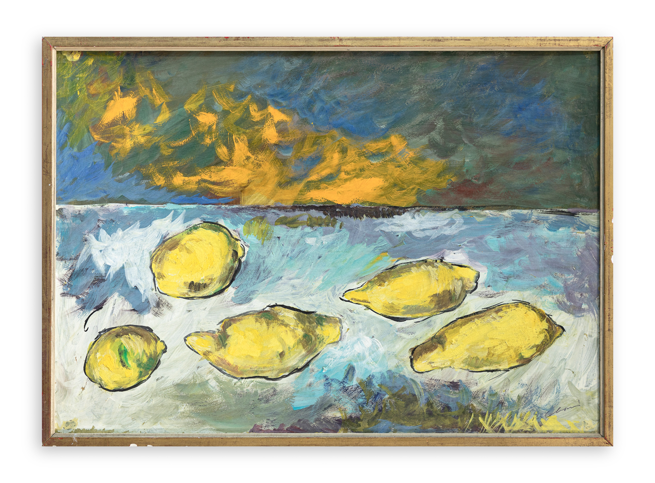 BRUNO CALVANI (1904-1985) - Senza Titolo (Natura morta con limoni)