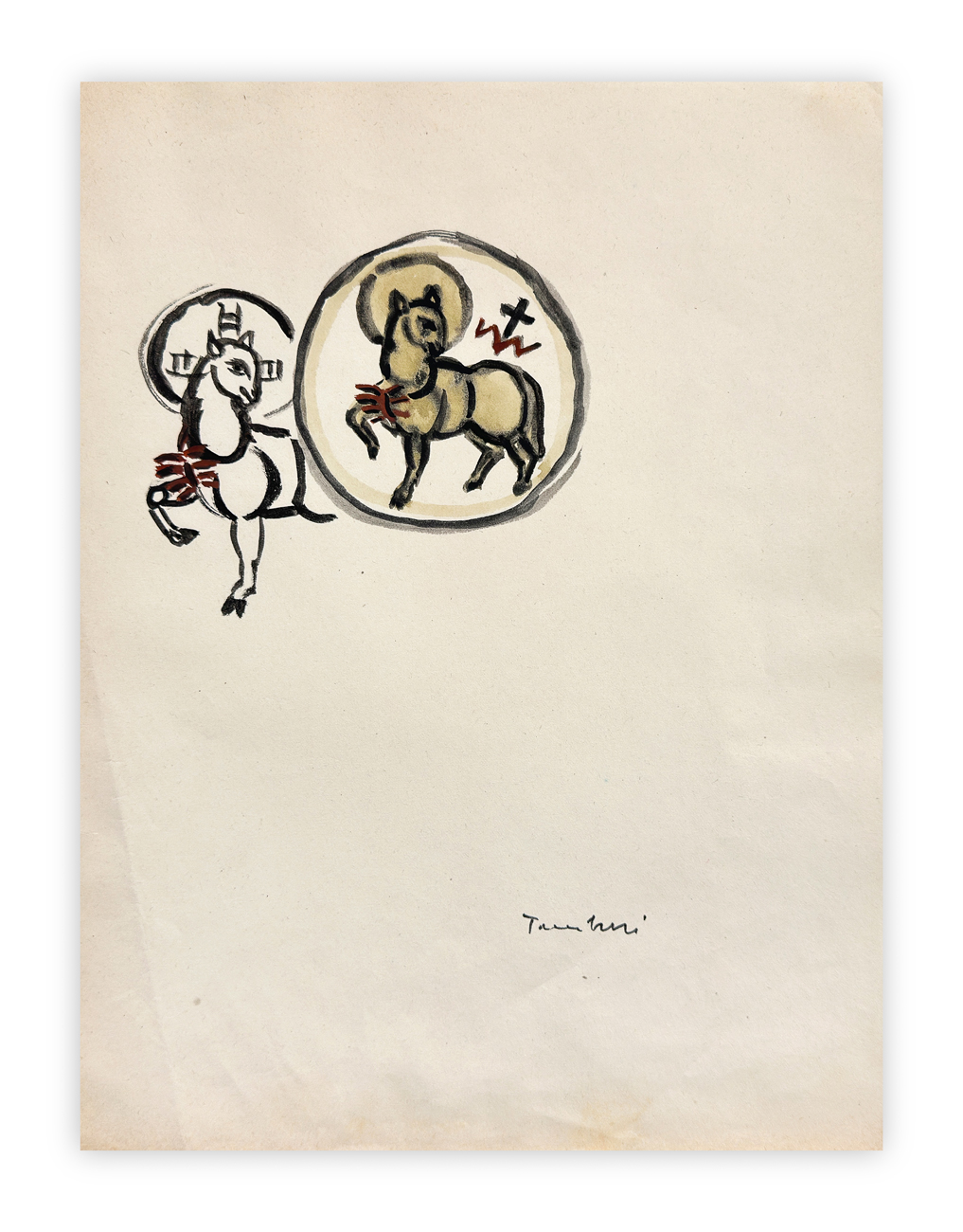 ORFEO TAMBURI (1910-1994) - Senza Titolo