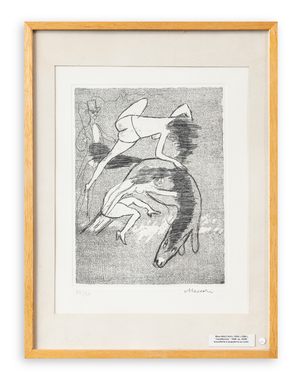 MINO MACCARI (1898-1989) - Cavallerizze, 1968