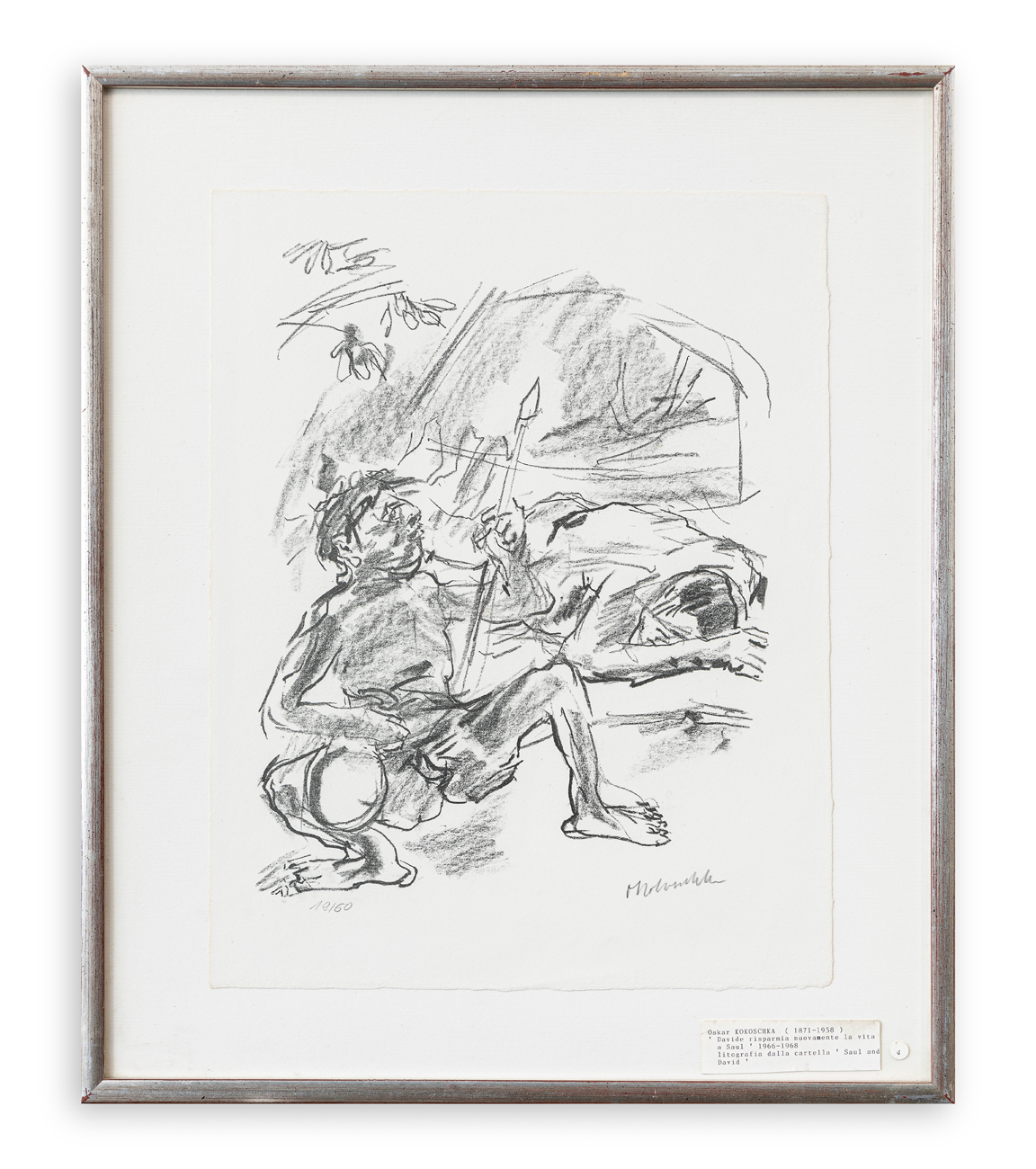 OSKAR KOKOSCHKA (1886-1980) - Davide risparmia nuovamente la vita a Saul, 1966-1968