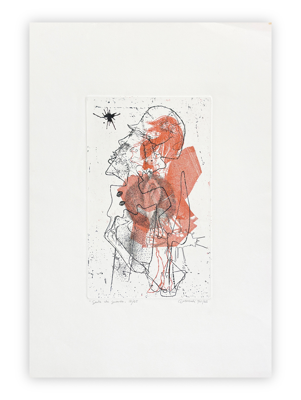GIUSEPPE GUERRESCHI (1929-1985) - Gente che guarda, 1961-1962