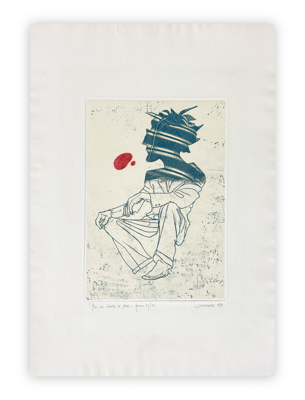 GIUSEPPE GUERRESCHI (1929-1985) - Disperazione dell'Artista, 1981