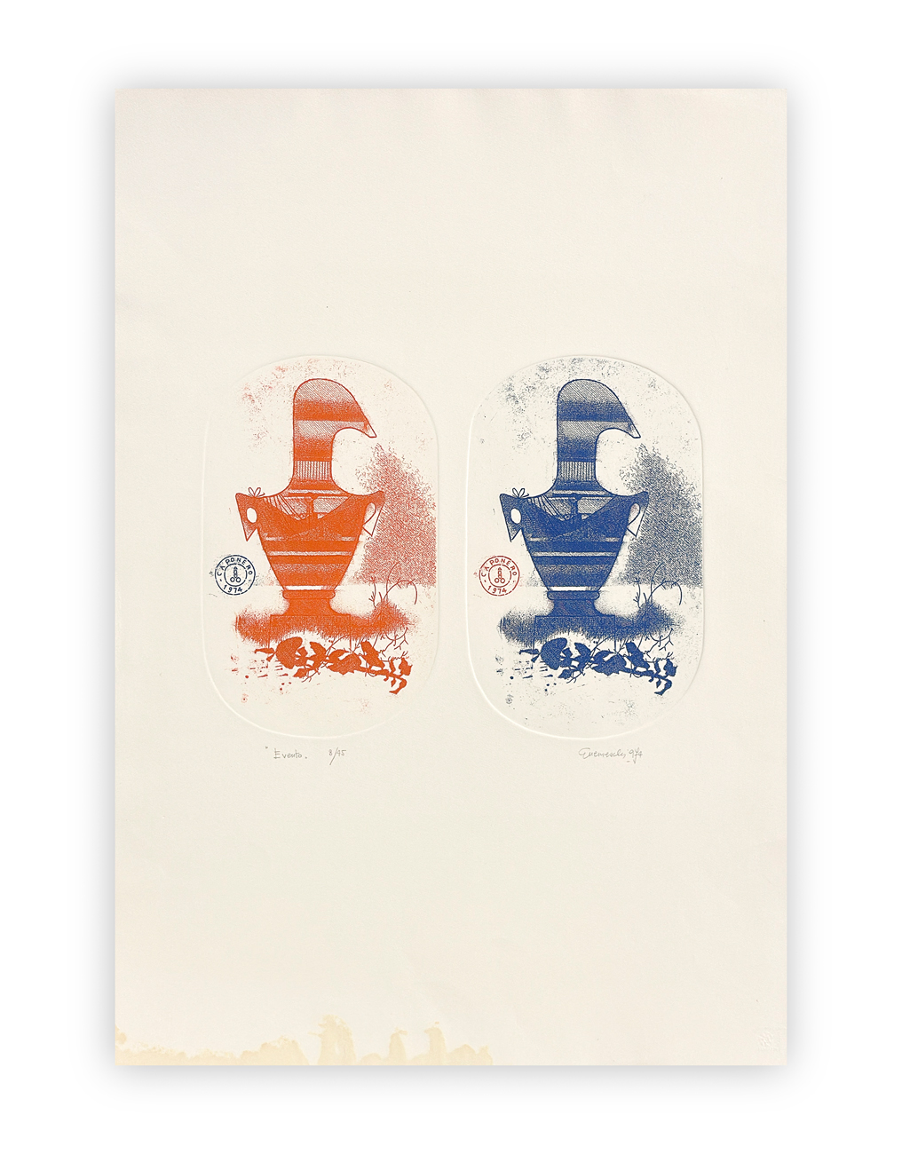 GIUSEPPE GUERRESCHI (1929-1985) - Evento, 1974