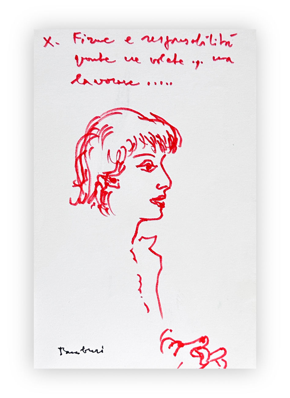 ORFEO TAMBURI (1910-1994) - Firme e responsabilità quante ne volete.. Ma lavorare..