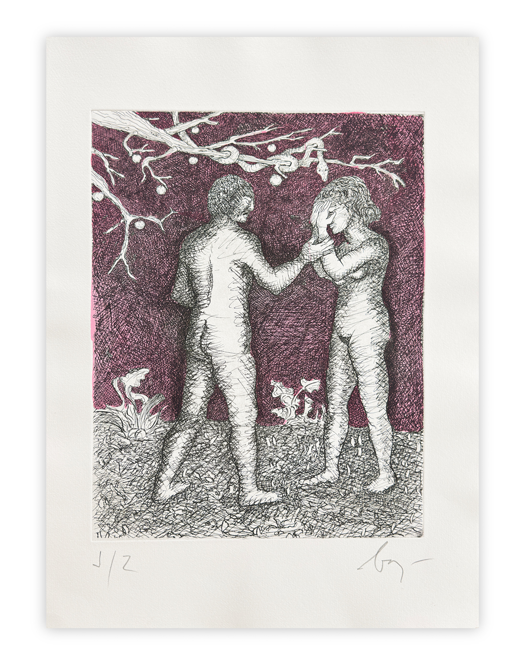 ENRICO BAJ (1927-2003) - Paradiso Perduto: disperazione e preghiere, 1986