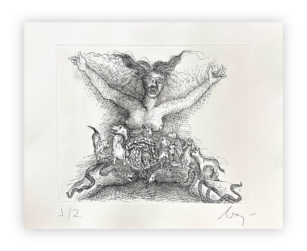 ENRICO BAJ (1927-2003) - Paradiso Perduto: la madre infernale, 1986