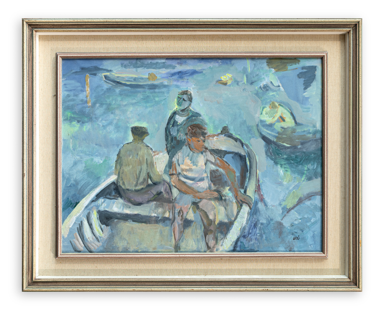 SAVINO LABÒ (1899-1976) - Paesaggio nella barca, 1967