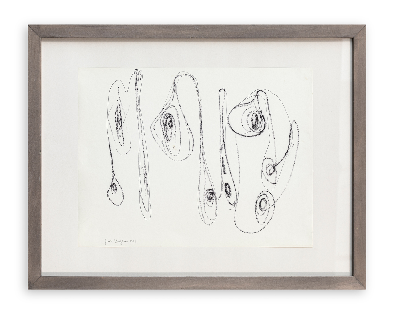 GINO BOGONI (1921-1990) - Senza Titolo (Composizione spazialista), 1968