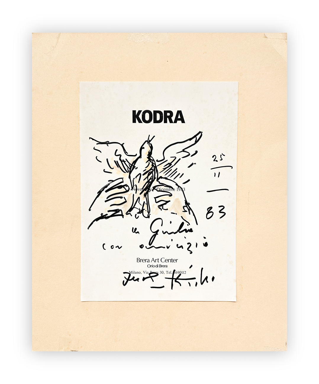 BRAHIM KODRA (1918-2006) - Senza Titolo, 1983