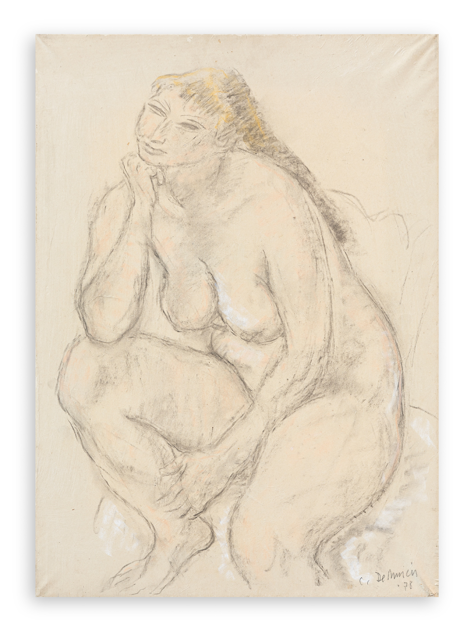 CRISTOFORO DE AMICIS (1902-1987) - Senza Titolo (Figura), 1978