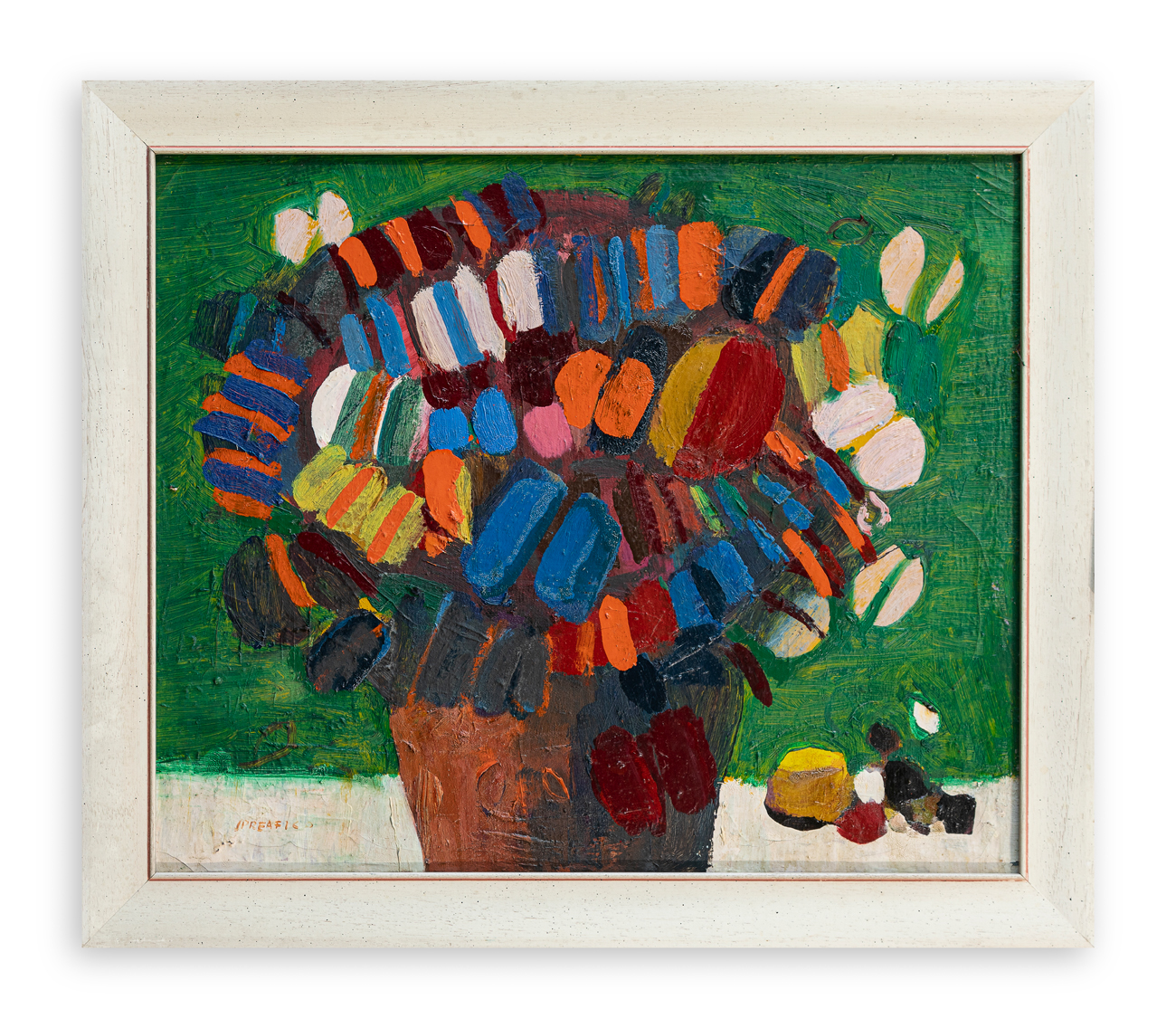 LEONARDO SPREAFICO (1907-1974) - Natura morta con pesche, 1970
