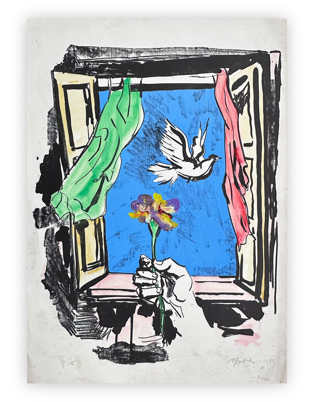 ALFREDO FABBRI (1926-2010) - Senza Titolo, 1985