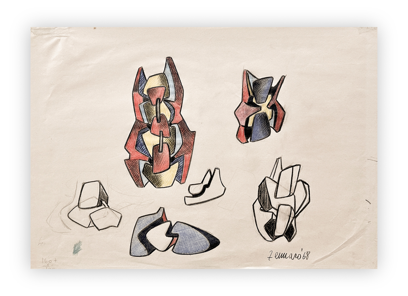 GIORGIO ZENNARO (1926-2005) - Senza Titolo, 1968