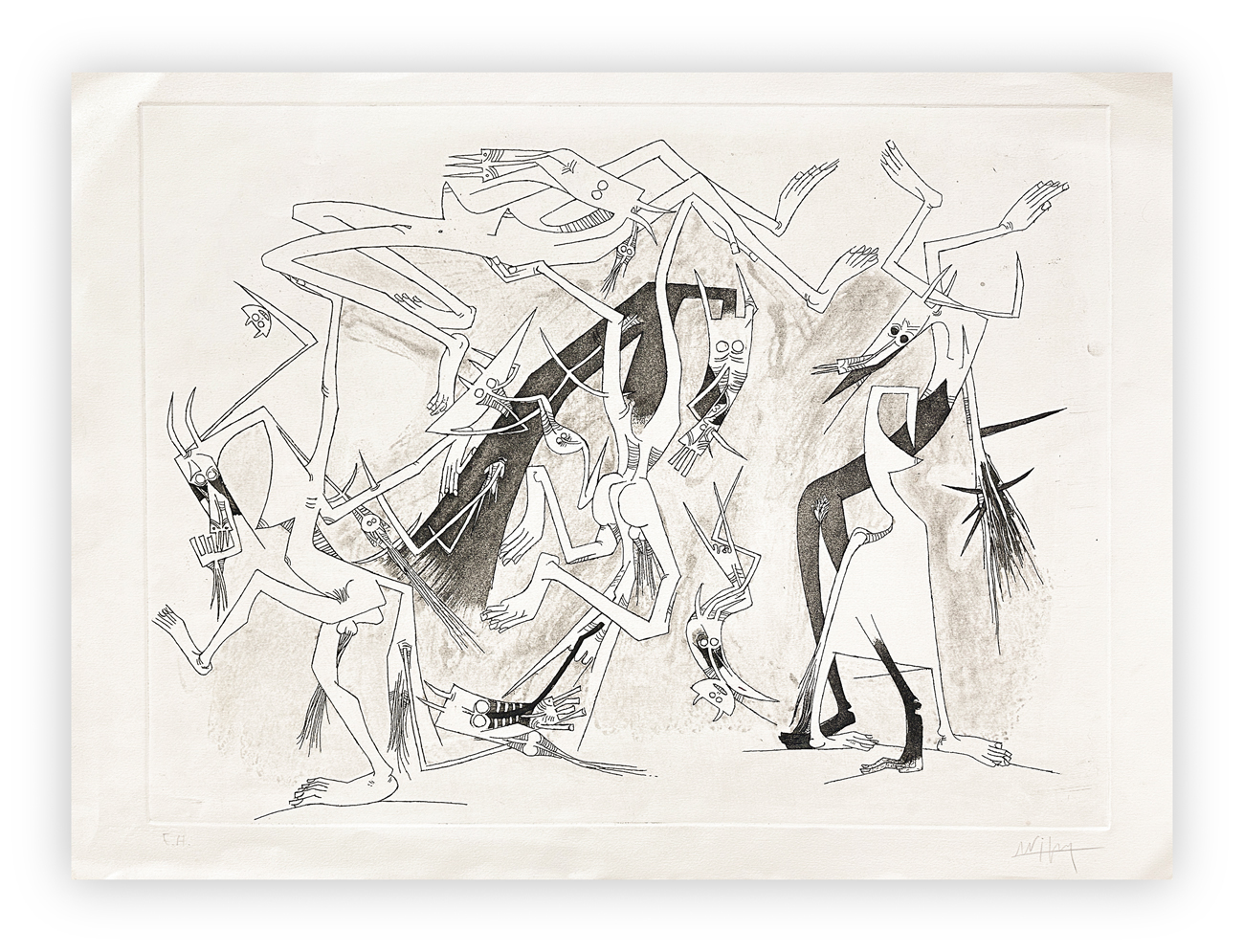 WIFREDO LAM (1902-1982) - Senza Titolo