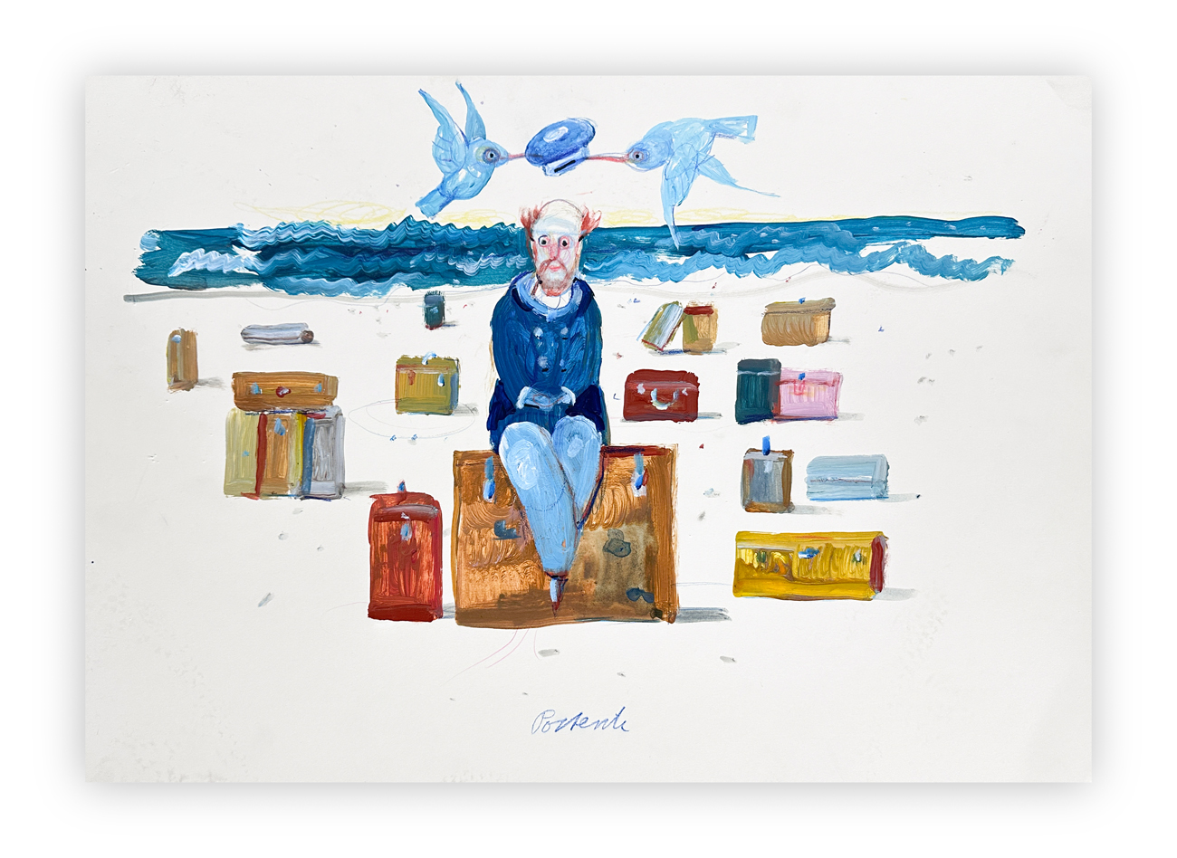 ANTONIO POSSENTI (1933-2016) - In attesa di partire