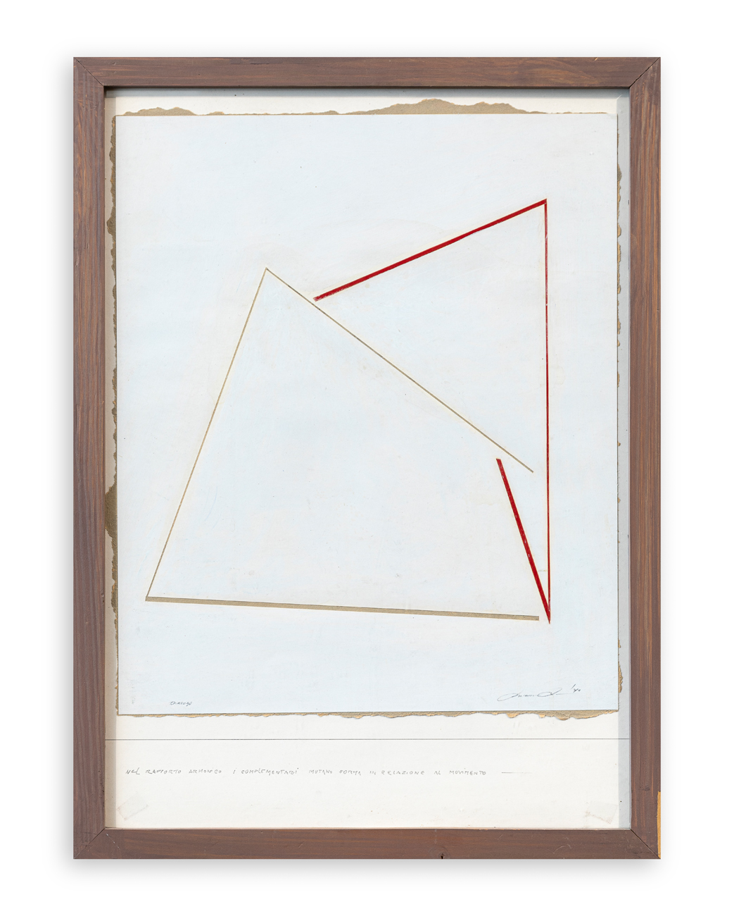 ANONIMO - Dialogo. Nel rapporto armonico i comlementari mutano forma in relazione al movimento, 1971