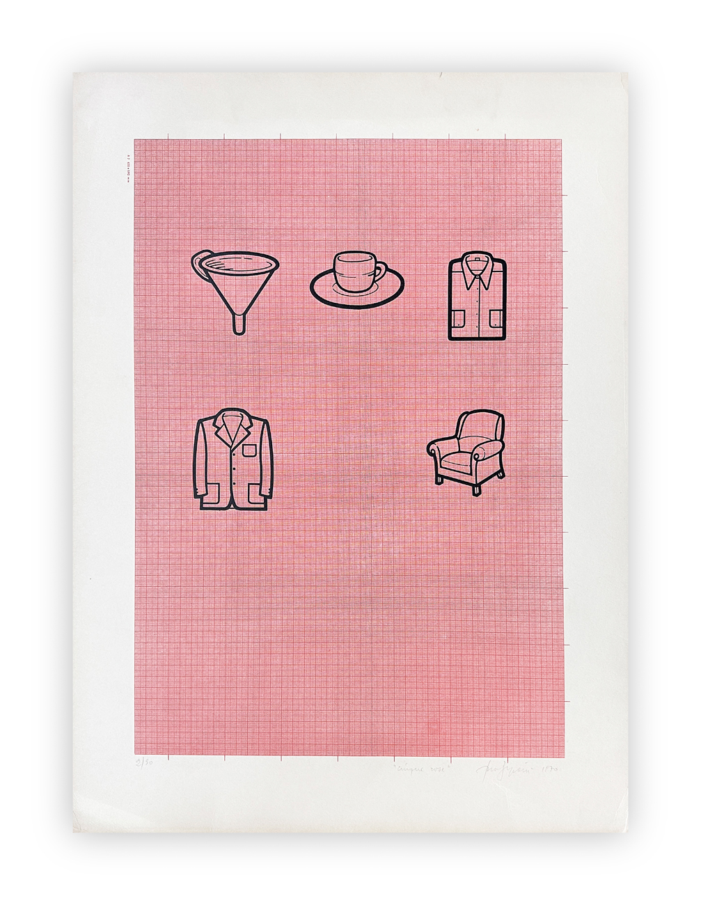 TINO STEFANONI (1937-2017) - Cinque cose, 1970