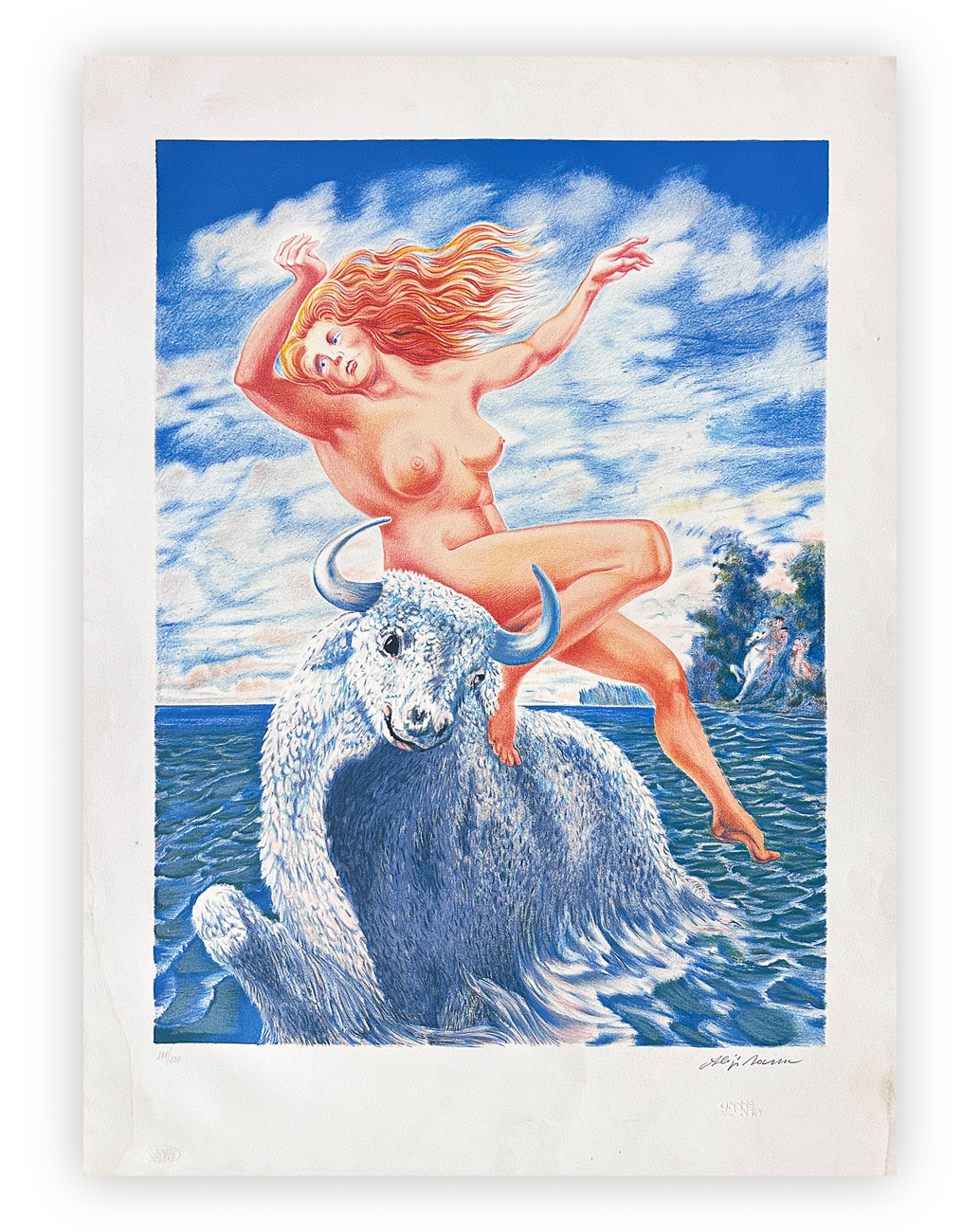 ALIGI SASSU (1912-2000) - Ratto d'Europa, 1984