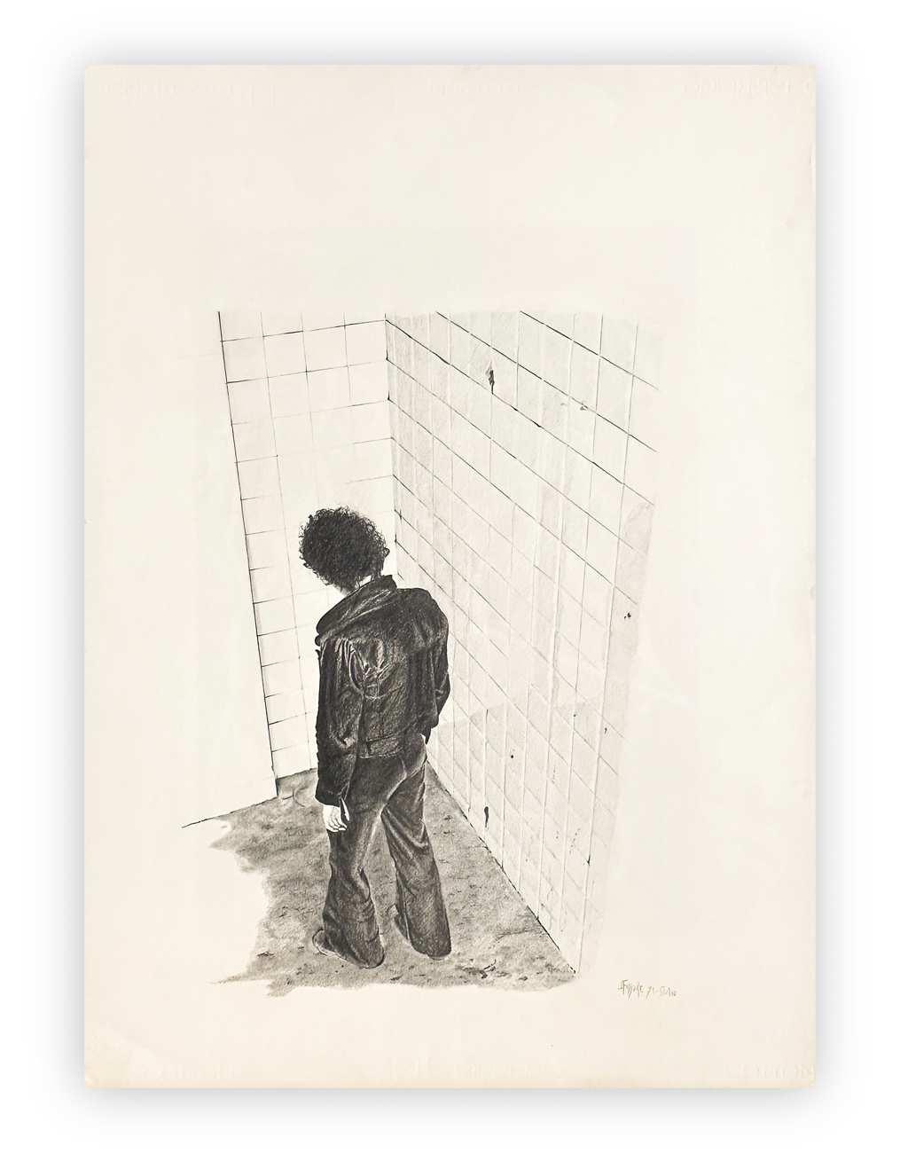 DANIELE FISSORE (1947-2017) - Studio (Ricognizione), 1975