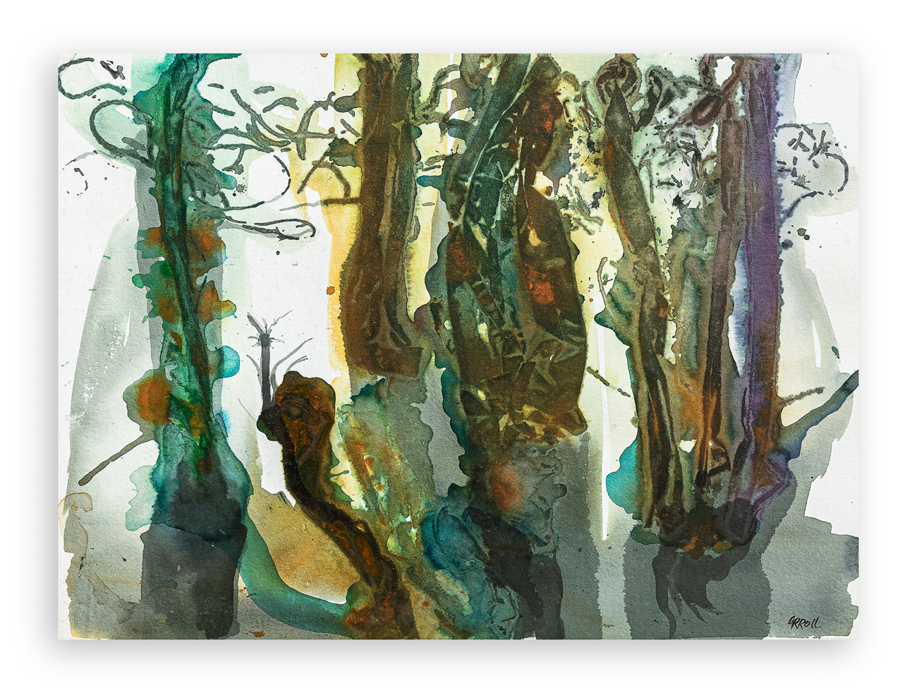 ROBERT CARROLL (1934-2016) - Bald cypress forest