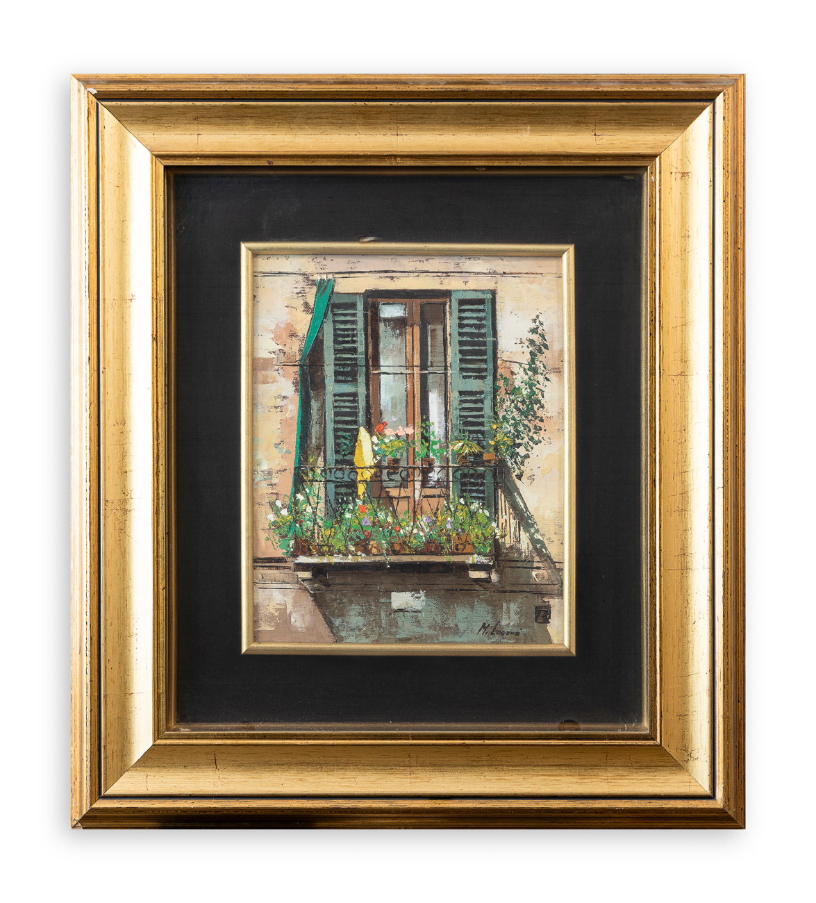 MATTEO LAGANA' (1946) - Balcone fiorito