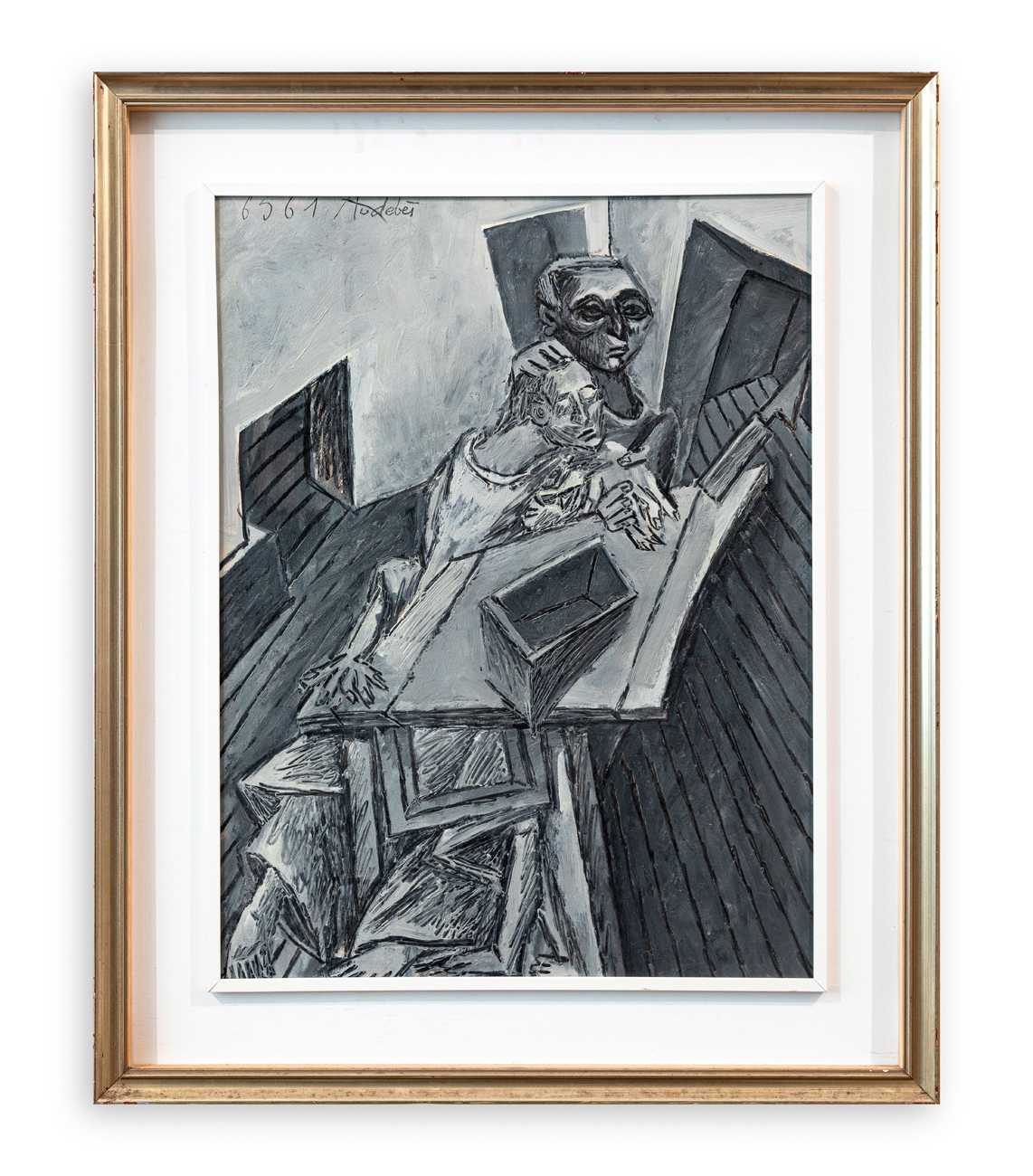 RENÉ AUDEBES (1922-1993) - Senza Titolo, 1961