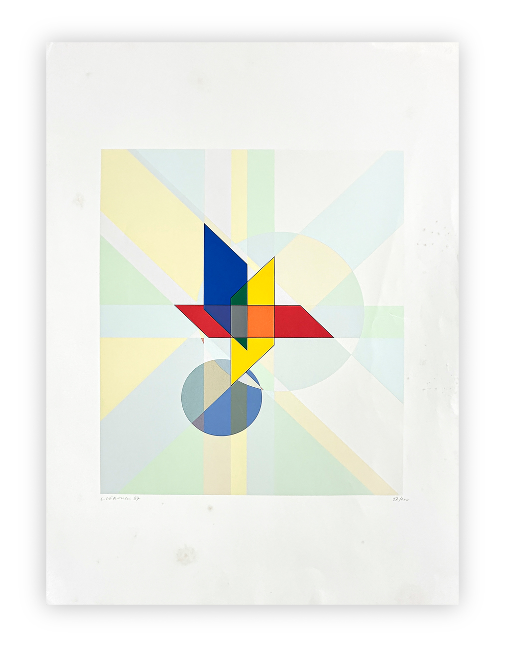 LUIGI VERONESI (1908-1998) - Senza Titolo, 1987