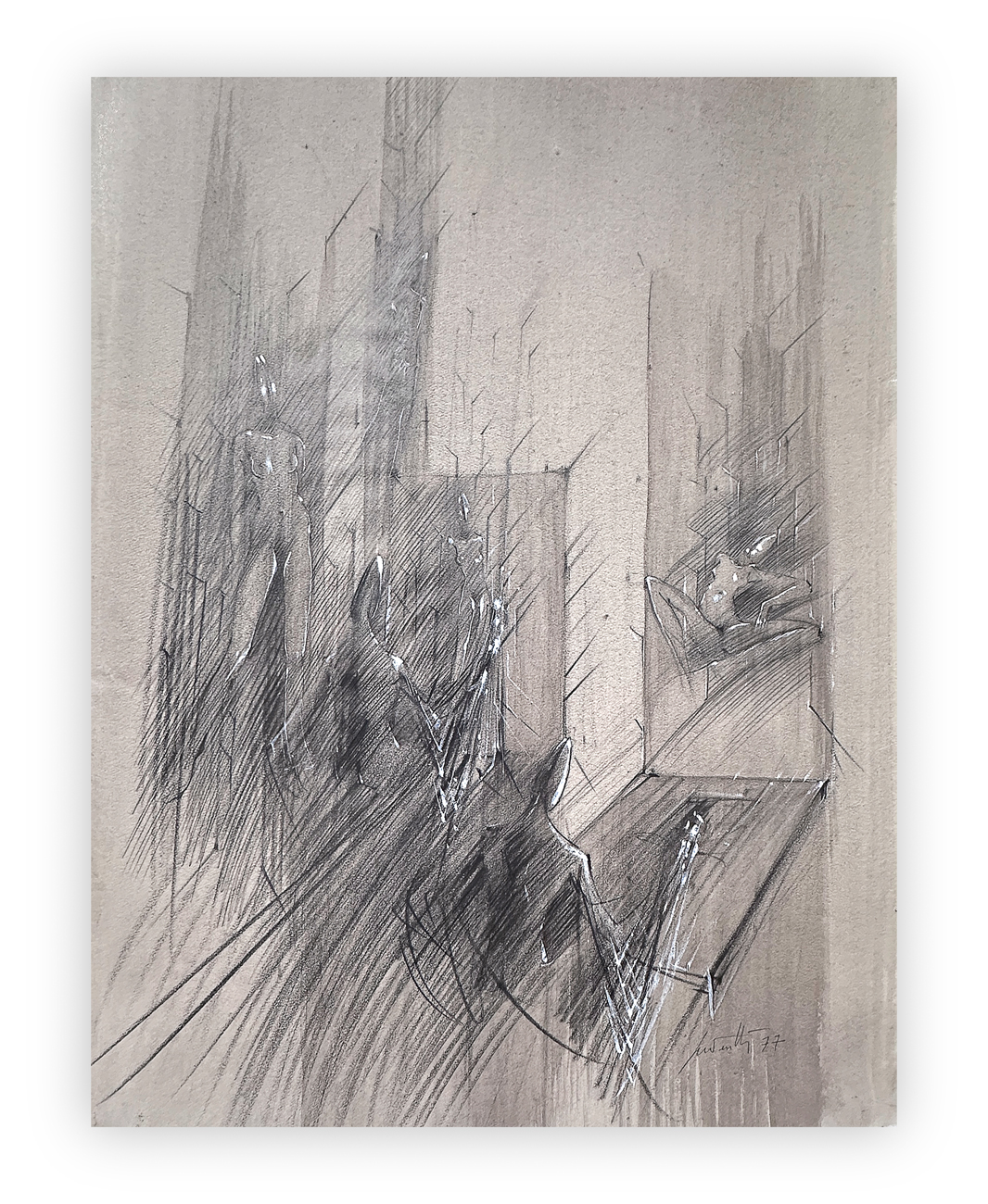 CESARE PEVERELLI (1922-2000) - Senza Titolo, 1977