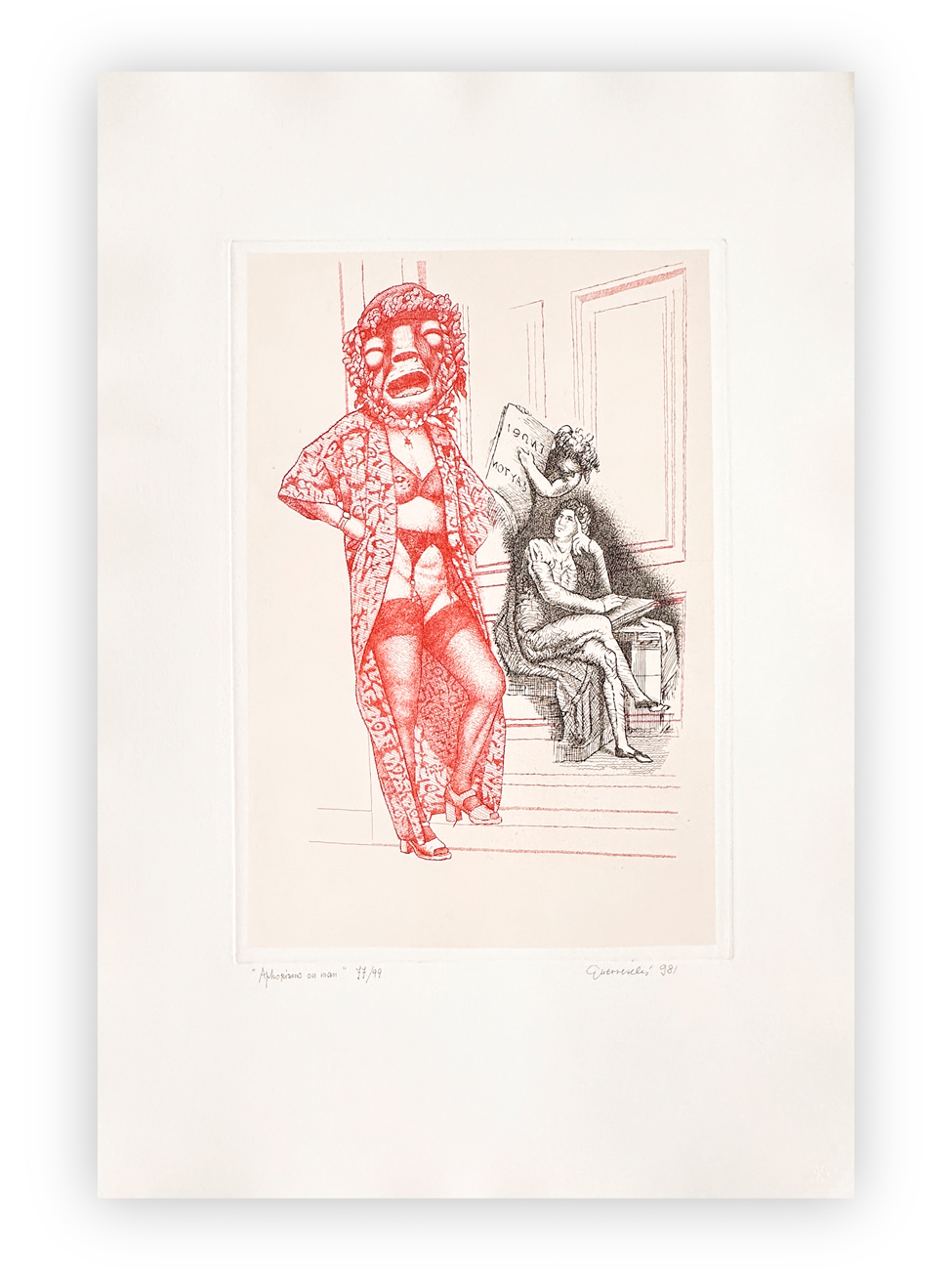 GIUSEPPE GUERRESCHI (1929-1985) - Aphorism on Man, 1981