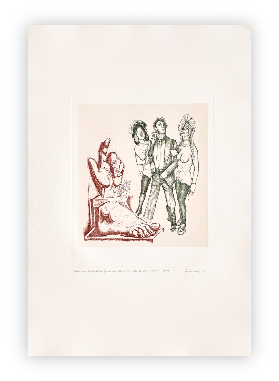 GIUSEPPE GUERRESCHI (1929-1985) - Disperazione dell'Artista, 1981