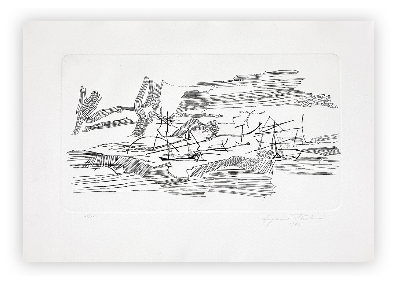 EUGENIO PARDINI (1912-2003) - Senza Titolo, 1974