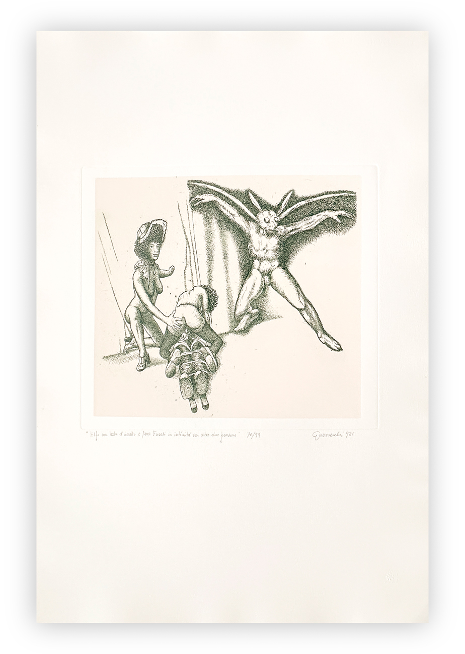 GIUSEPPE GUERRESCHI (1929-1985) - Elfo con testa d'insetto, 1981