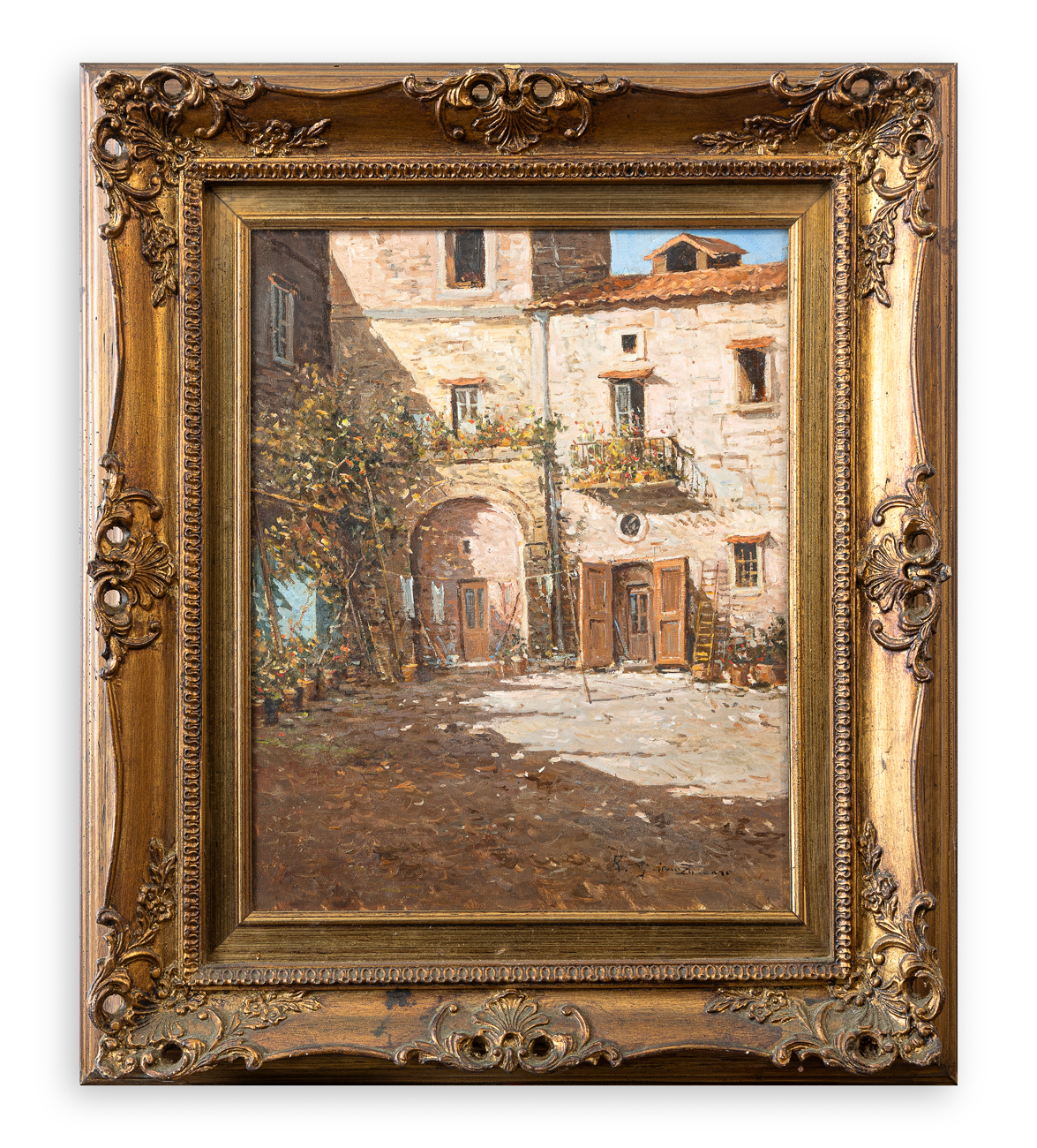 AUTORE INDECIFRATO - Cortile