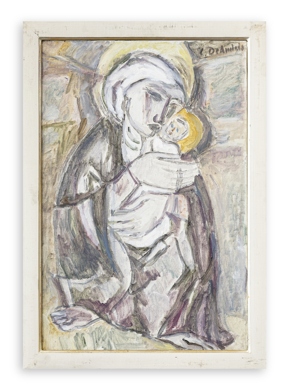 CRISTOFORO DE AMICIS (1902-1987) - Madonna con bambino