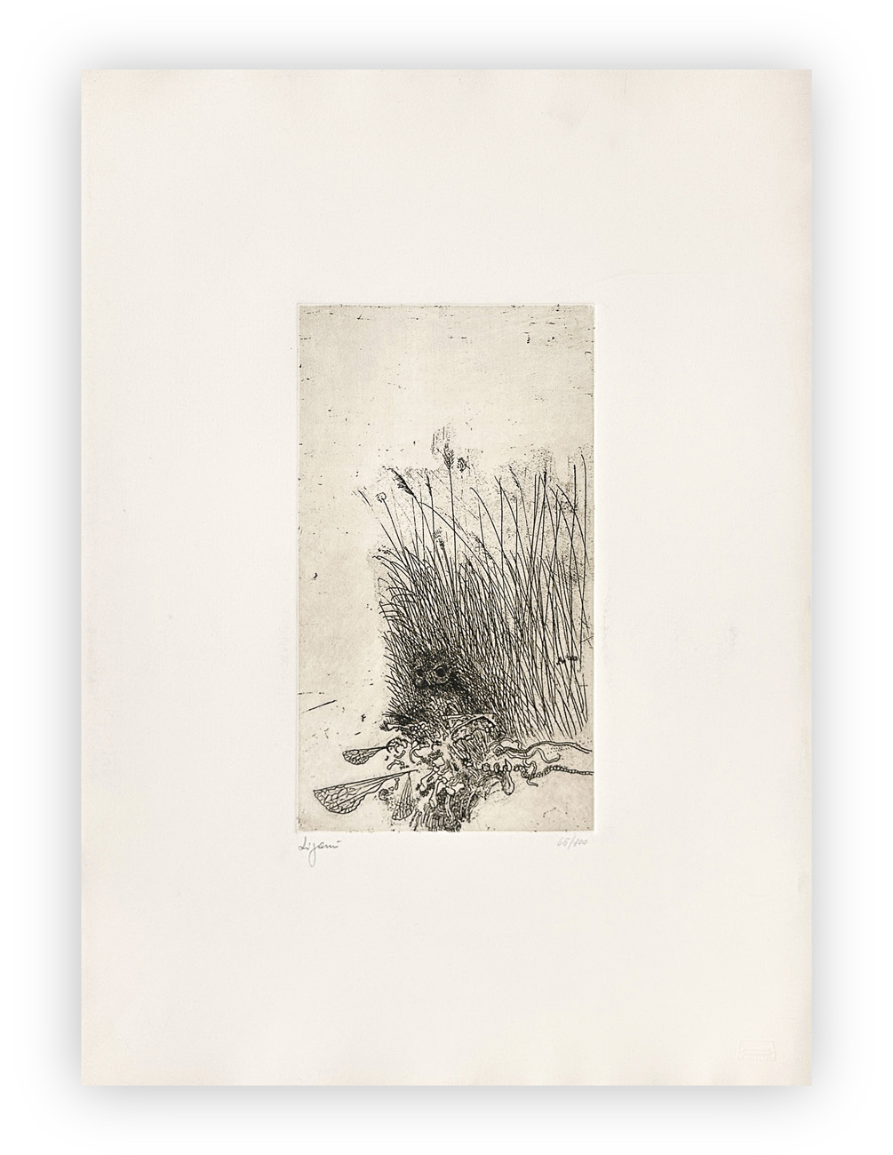 GIUSEPPE ZIGAINA (1924-2015) - Senza Titolo (Uccello nell'erba), 1978
