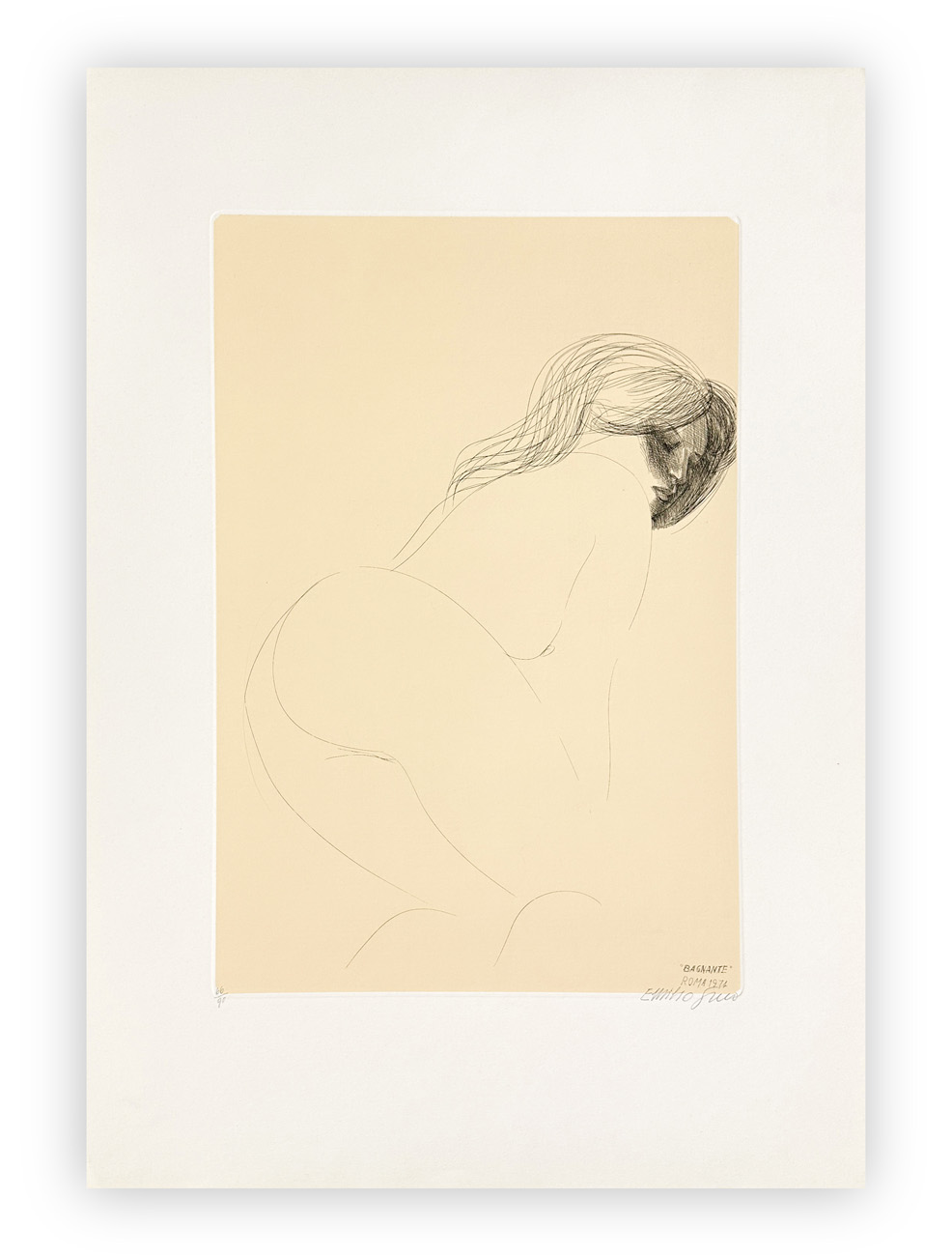 EMILIO GRECO (1913-1995) - Bagnante, 1974