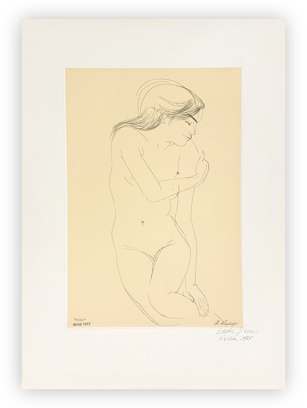 EMILIO GRECO (1913-1995) - Nudo, 1975