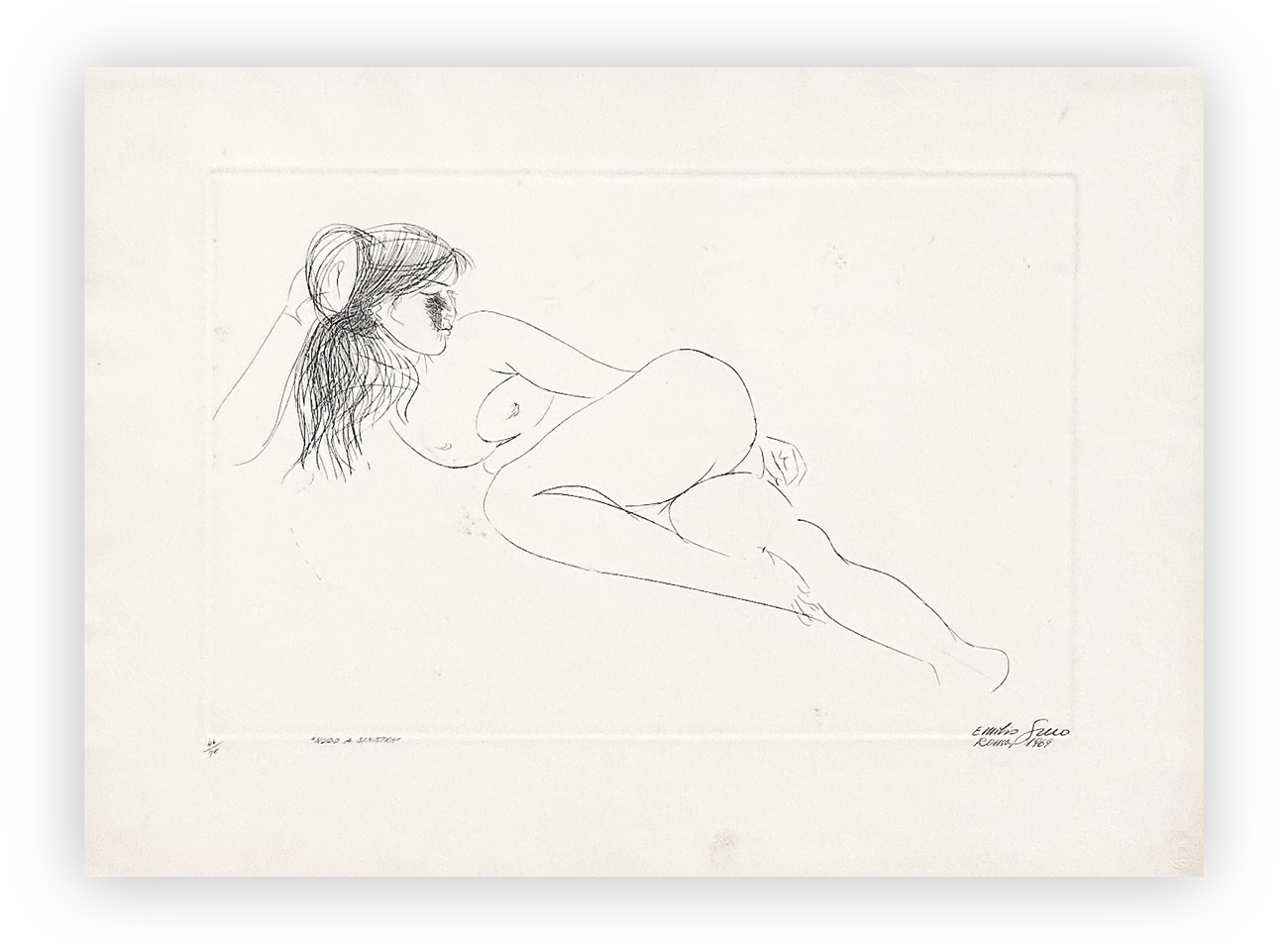 EMILIO GRECO (1913-1995) - Nudo a sinistra, 1969