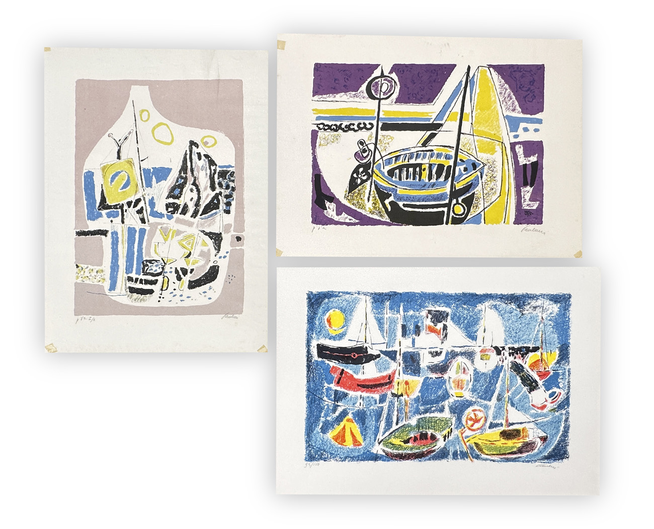 ENRICO PAULUCCI (1901-1999) - Lotto unico di 3 litografie