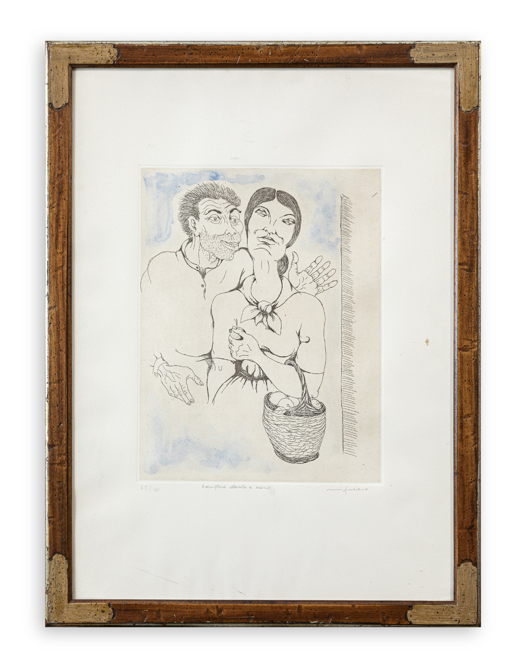 GIUSEPPE MIGNECO (1908-1997) - Contadini, 1981