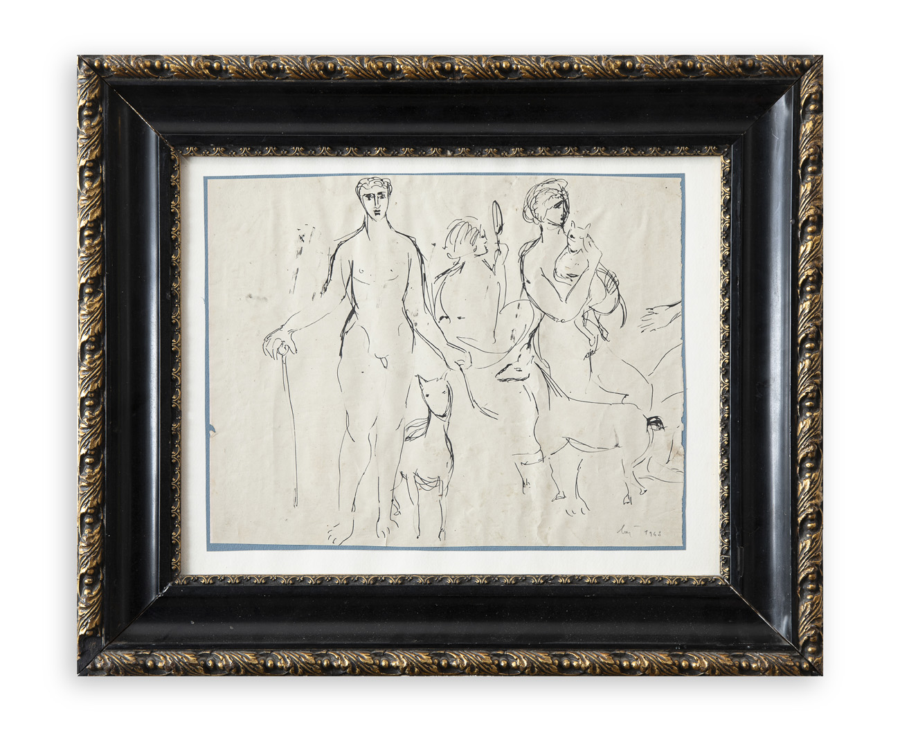 ENRICO BAJ (1924-2003) - Senza Titolo, 1948