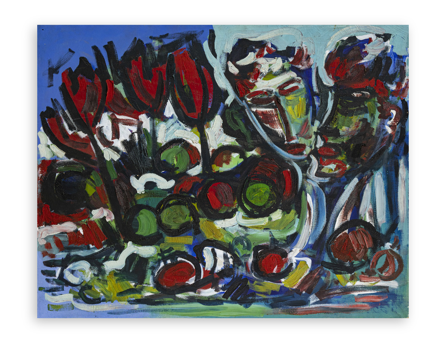 ALDO POGLIANI (1936-2008) - Fiori e volti, 1971