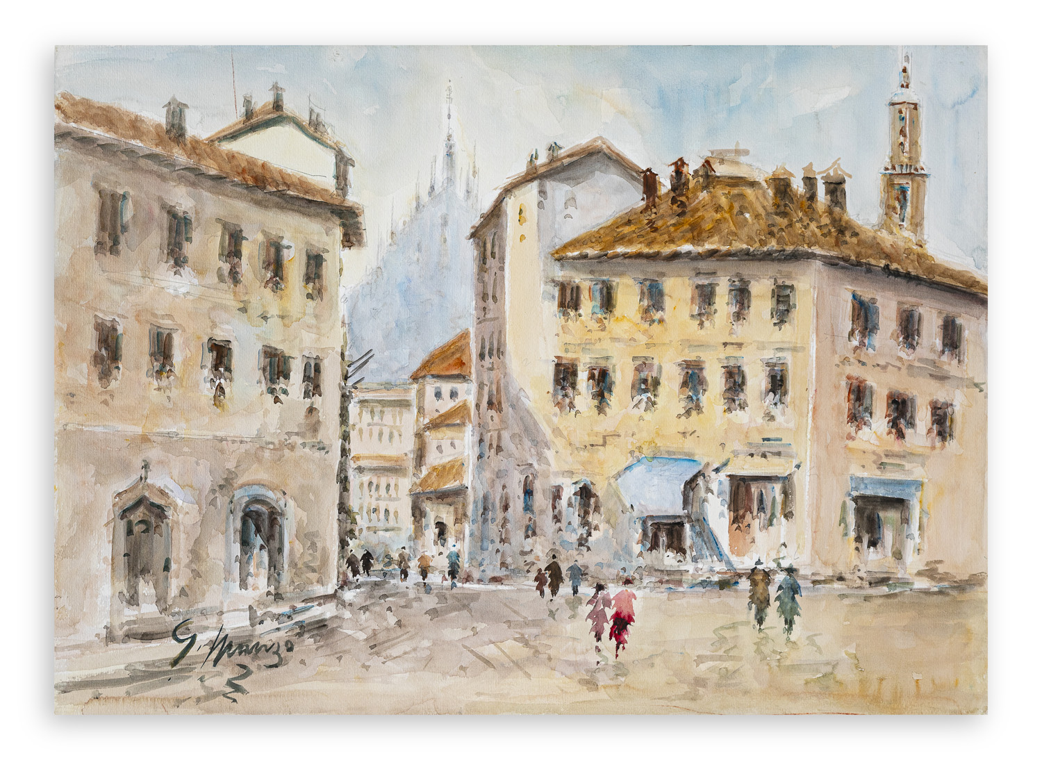 GIACOMO MANZO (1933)  - Senza Titolo (Milano)