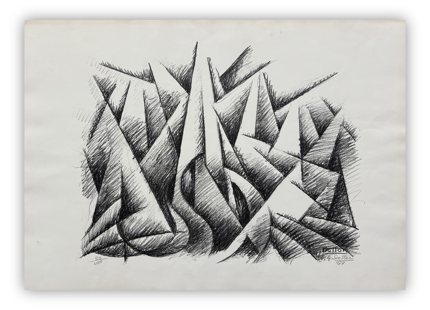 GERARDO DOTTORI (1884-1977) - Senza Titolo (Armonie di forme contrarie), 1969