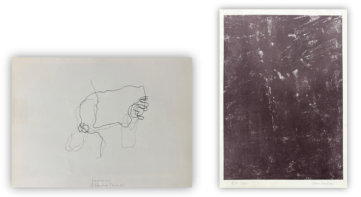VASCO BENDINI (1922-2015) - Lotto unico di 2 opere