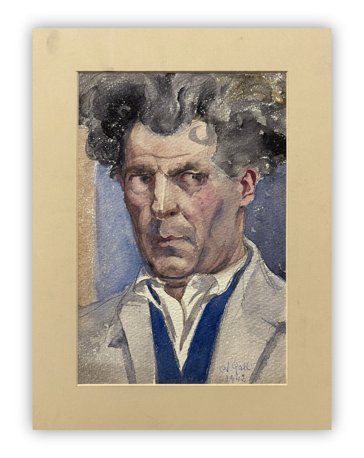 AMLETO GALLI (1886-1949) - Senza Titolo (Autoritratto), 1942