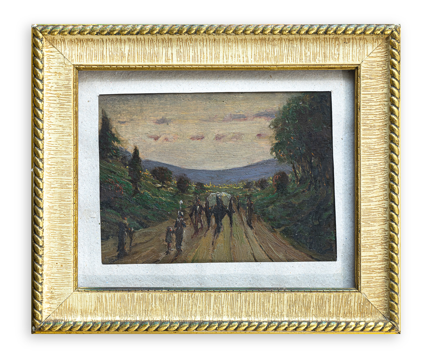 GIOVANNI GUARLOTTI (1869-1954) - Verso il tramonto, 1944