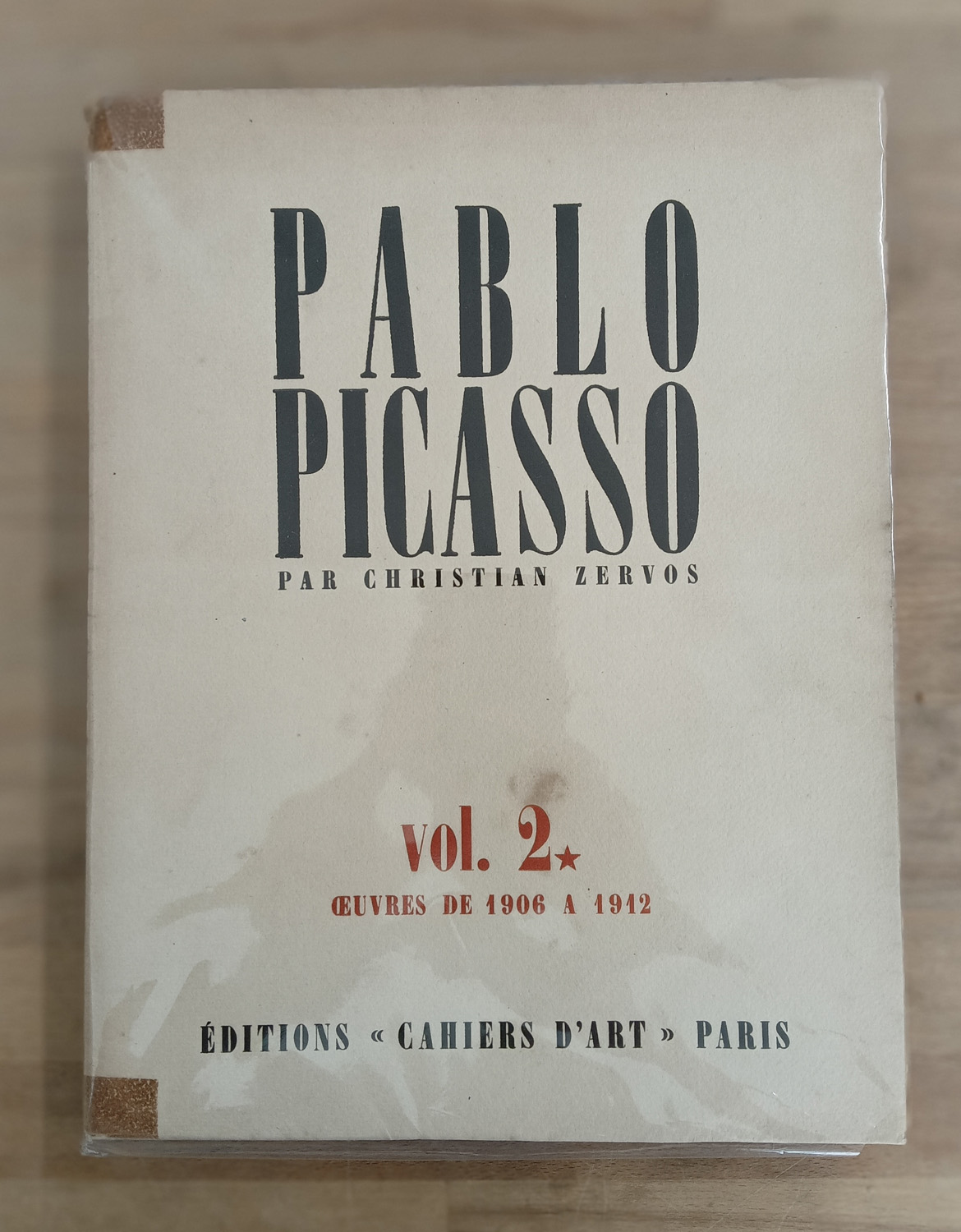 PABLO PICASSO - Pablo Picasso par Christian Zervos. Catalogue Raisonné, Vol.2. œuvres de 1906 à 1912, 1942