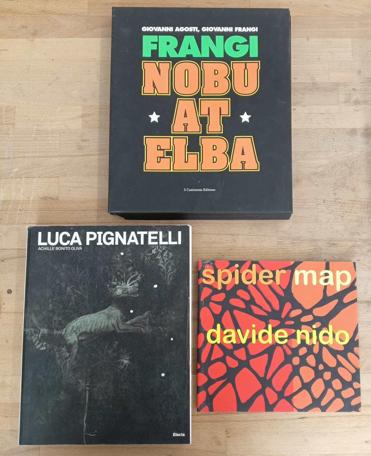GIOVANNI FRANGI, DAVIDE NIDO E LUCA PIGNATELLI - Lotto unico di 3 cataloghi