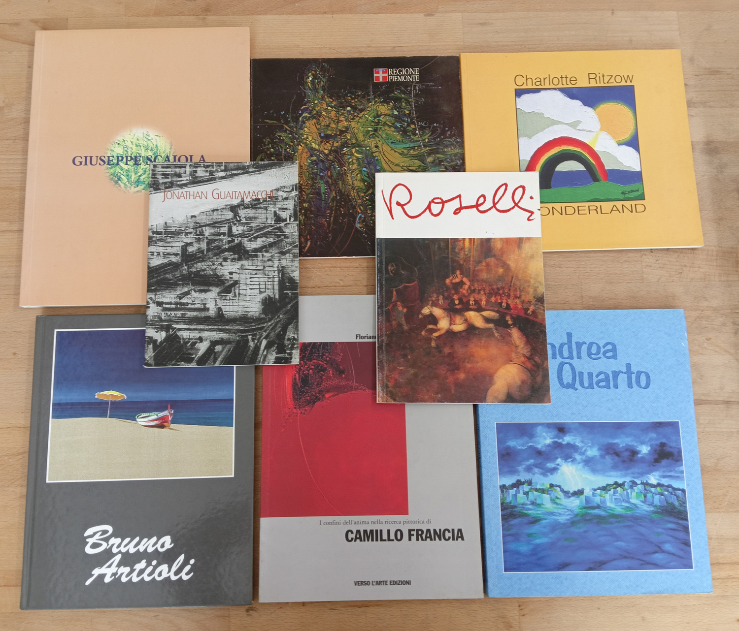 ARTE CONTEMPORANEA ITALIANA - Lotto unico di 8 cataloghi